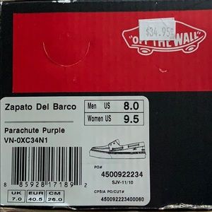 Vans Zapato Del Barco